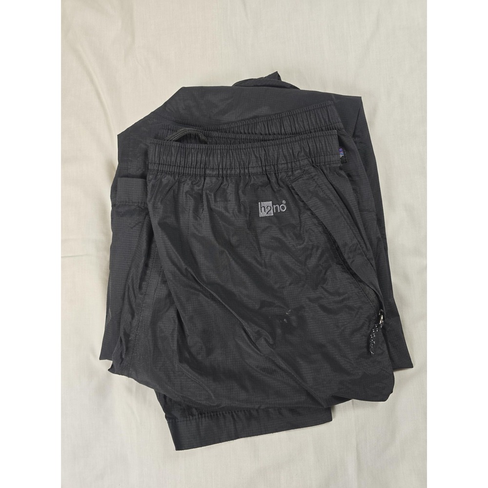 Patagonia Pants Mens Medium Black H2No Rain Waterproof Nylon Outdoor Hiking